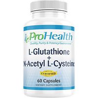 ProHealth Glutathione + N-Acetyl-L-Cysteine with Vitamin C (60 Capsules - 60 Day Supply)