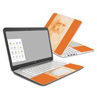 MightySkins Skin Compatible With HP Chromebook 14 (2014) - Red Chalk Man Portrait | Protective, Durable, and Unique Vinyl Decal wrap cover | Easy To Apply, Remove, and Change Styles | Made in the USA