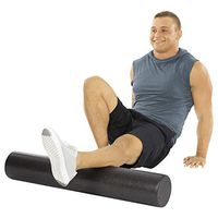 Vive 36 inch Foam Roller (Black) - Firm High Density for Physical Therapy