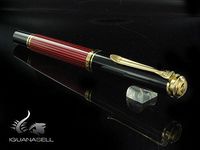 Pelikan Souveran R600 Rollerball Pen, Red/Black Barrel with Gold Accents (928721)