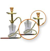 Pasha Luxurious Pleasure"Desktop Hookah Full Set" with Decorative Screwed Body and Thick Bottle High Quality Nargile H: 24"