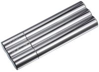 Personalized Tres Stainless Steel Three Cigar Holder