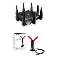 ASUS RT-AC5300 Wireless AC5300 and 4x4 802.11AC Wireless-AC3100 PCIe Adapter (PCE-AC88) Bundle