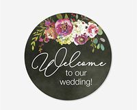 Welcome to Our Wedding Stickers, Hotel Welcome Bag Labels, Wedding and Bridal Shower Event Favor Labels (#379-025-T004)