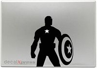 Captain America Full Body- Decal Sticker for MacBook, Air, Pro All Models