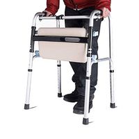 OUG Suitable for People with Reduced Mobility, Disabled Walkers, Folding Frame Walkers, Rehabilitation Assisted Walking Frames, Lightweight and Portable Walkers, Handicapped Aids