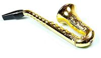Mini Saxophone Metal Pipe Portable Min Pipe with 5 PCS Filter Collector - The Best Gift for Men