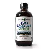 Terra Firma USDA Organic Black Cumin Seed Oil, 100% Pure Cold Pressed Nigella Sativa, Natural Source of Essential Fatty Acids, Antioxidants for Healthy Joints, Skin, Hair - 8 oz in Glass Bottle
