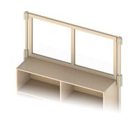 KYDZ Suite 1580JCTPL Upper Deck Divider, See-Thru