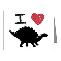 Note Cards (10 Pack) I Love Dinosaurs - Stegosaurus