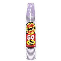 Big Party Pack Lavender Plastic Cups | 12 oz. | Pack of 50 | Party Supply