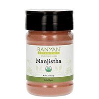 Banyan Botanicals Manjistha Powder, Spice Jar - USDA Organic - Rubia cordifolia - Cleanses The Blood & Lymph - Ayurveda