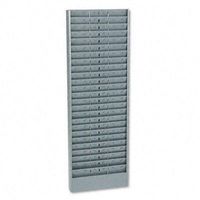 Buddy Products Adjustable Jumbo Time Card Rack, Steel, 24 to 72 Pockets, 6.25 Inch Pocket Height, 4.25 to 12.75 Inch Pocket Width, Gray, (0805-1)