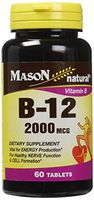 Mason Vitamins B 12 2000 mcg Tablets, 60 Count