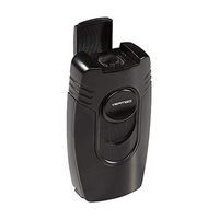 VERTIGO BIG BUDDHA 4 FLAME TABLE LIGHTER WITH CIGAR PUNCH MATTE BLACK