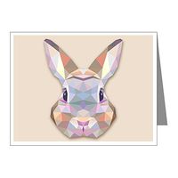 Note Card Triangle Bunny Rabbit
