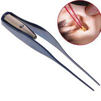 Ear Cleaner LED Flashlight Earpick Ear Wax Removal Tweezer (Sapphire Blue)
