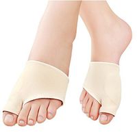 Toe Protectors 1 Pair of Hallux Valgus Splints Bunion Corrector Toes Protector for Pain Relief Set Size L (Skin Color)
