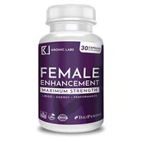 Kronic Labs Female Estrogen Pills - Excitement, Desire & Energy Support Vitamins for Women with B12, Horny Goat Weed, Bioperine, Zinc, Ariginine - 30 Capsules with Maca & Tribulus 1000mg