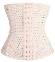 Male Female Adjustable Magnetic Posture Corrector Corset Brace Back Belt Lumbar Support,3 Hooks Beige,M