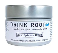Premium Instant Raw Kava Juice by DrinkRoot - Non-Drowsy Kavain Heavy Vanuatuan Kava - Anxiety Releasing and Euphoria Inducing Vanuatu Kava Tea"Raw Epicure Blend"