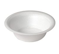 Genpak 12 Ounces Celebrity Foam Round Bowls in White