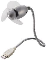 Elecom USB Fan Gooseneck Type (FAN-U15SV) Silver