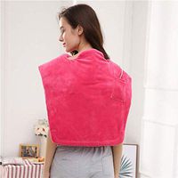 MHGLOVES Electric Heating Pad Wrap for Neck Shoulder Back,Pink Electric Neck Shoulder Body Warmer Back Pain,Sorness,Stress Relief 3 Temperature Settings(2 Pcs)
