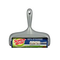 Scotch-Brite 50% Stickier Large Surface Roller, Works Great on Dog, cat, and Other Animal Hair, 60 Sheets