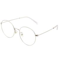 Cyxus Retro Round Blue Light Filter Glasses Vintage Anti Eyestrain Redness Metal Frame (8090T18, Silver Frame)