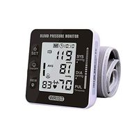 Blood Pressure Monitor Automatic Wrist Sphygmomanometer Accurate Voice Broadcast BP Monitor Portable Large LCD Screen 2 * 99 Memory Storage FDA Approved