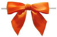 BAYWIND LTD;3" Twist Tie Bows- 100pc (Orange)