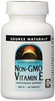 SOURCE NATURALS Vitamin E Non-GMO 400 IU Tablet, 60 Count