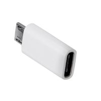 DEESEE(TM) NewType-C Male Connector to Micro USB 2.0 Female USB 3.1 Converter Data Adapter (White)