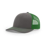 Richardson Charcoal/Kelly Green 112 Mesh Back Trucker Cap Snapback Hat