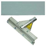 Midwest Rake 78114 16" Application Squeegee Frame with 1/4" Notched Reversible EPDM Blade, Threaded Handle Adapter
