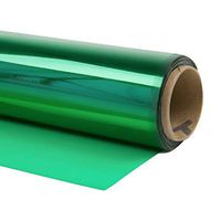 Cellophane Wrap (Green, 40" x 100') Green Mylar Sheet Cellophane Roll Great Wrapping Paper for Craft Basket