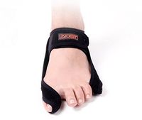 Aider Bunion Support, Comprehensive Bunion Corrector & Bunion Relief ToePal kit-5 Piece Hallux Valgus & Bunion Pads, Toe Spacers, Toe Separators, Bunion Splint, Toe Straightener (Right (Black))