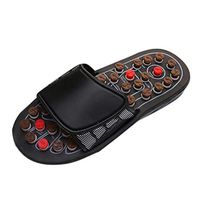 haoricu Acupressure Plantar Fasciitis Foot Massager,Reflexology Sandals for Men Women Brown