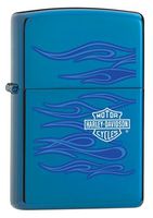 Zippo Harley-Davidson Lighter, Colored, Sapphire