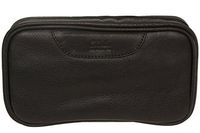 Columbus Two Pipe Travel Case Pipe Pouch - Black