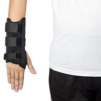 Wrist Support Brace, Adjustable Wrist Guards Immobilizer Splint for Carpal Tunnel, Arthritis, Tendonitis, Sprain and Strain Large-Right