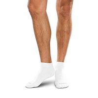 SmartKnit Seamless Mini-Crew Socks for Diabetes, Arthritis or Sensitive Feet  - Small, White