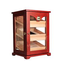 Humidors Cigar Cabinet Cigar Box Cigar Pure Cedar Wood Cigar Cabinet 100 Stick Large Capacity (Color : Red, Size : 2933.449cm)