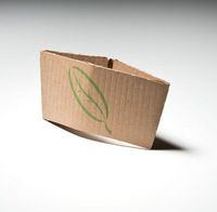 Compostable HOT Cup Sleeves (Pack of 100) - Made in USA