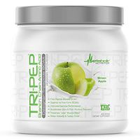 Metabolic Nutrition, TRIPEP, 100% Tri-Peptide Branch Chain Amino Acid, BCAA Powder, Pre Intra Post Workout Supplement, Green Apple, 400 Grams (40 Servings)