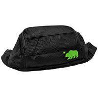 Cali Crusher 100% Smell Proof Fanny Pack w/Combo Lock (Black/Green)