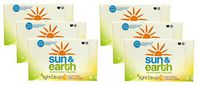 Natural Fabric Softener Sheets - Light Citrus Scent - Non-Toxic, Hypoallergenic, Plant-Based, Compostable - 80 Count Each (Pack of 6)