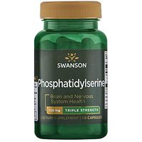 Swanson Phosphatidylserine Memory Brain and Cognitive Health Support Phospholipid Triple-Strength Complex Supplement 300 mg 30 Capsules
