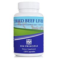 2 Pack (240 Capsules) Ultra-Pure Desiccated Beef Liver, Grass-Fed, Pasture-Raised Cows. No Hormones or GMO. Natural Energy and Workout Boost from Iron, Amino Acids, Protein and Vitamins. 240 Capsules
